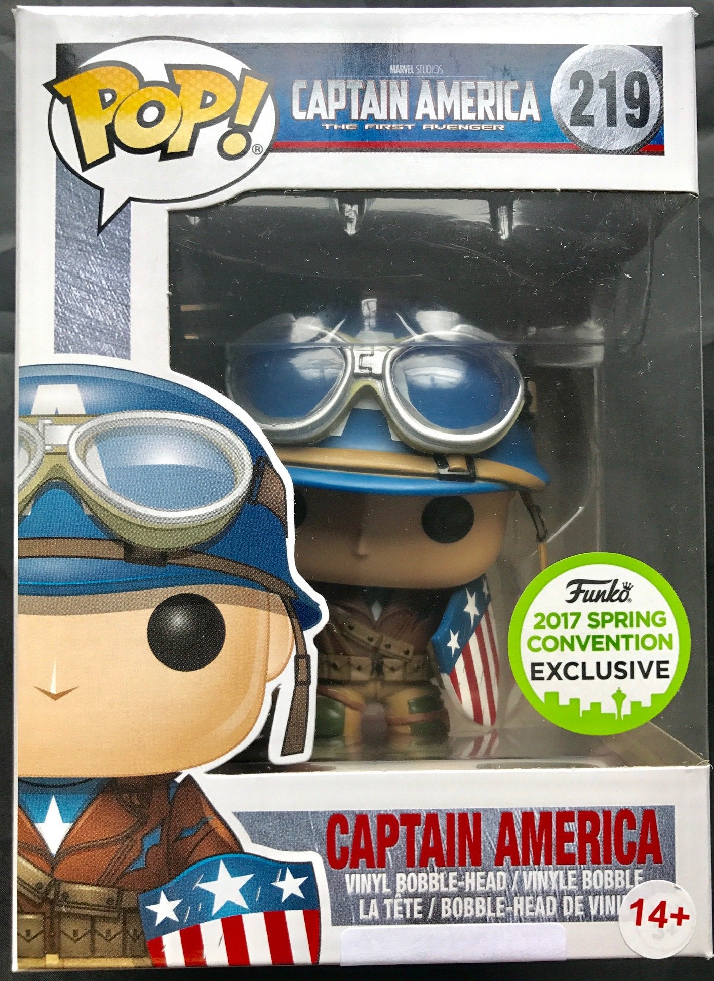 Funko POP! Marvel Captain America The First Avenger Captain America #219 Exclusive