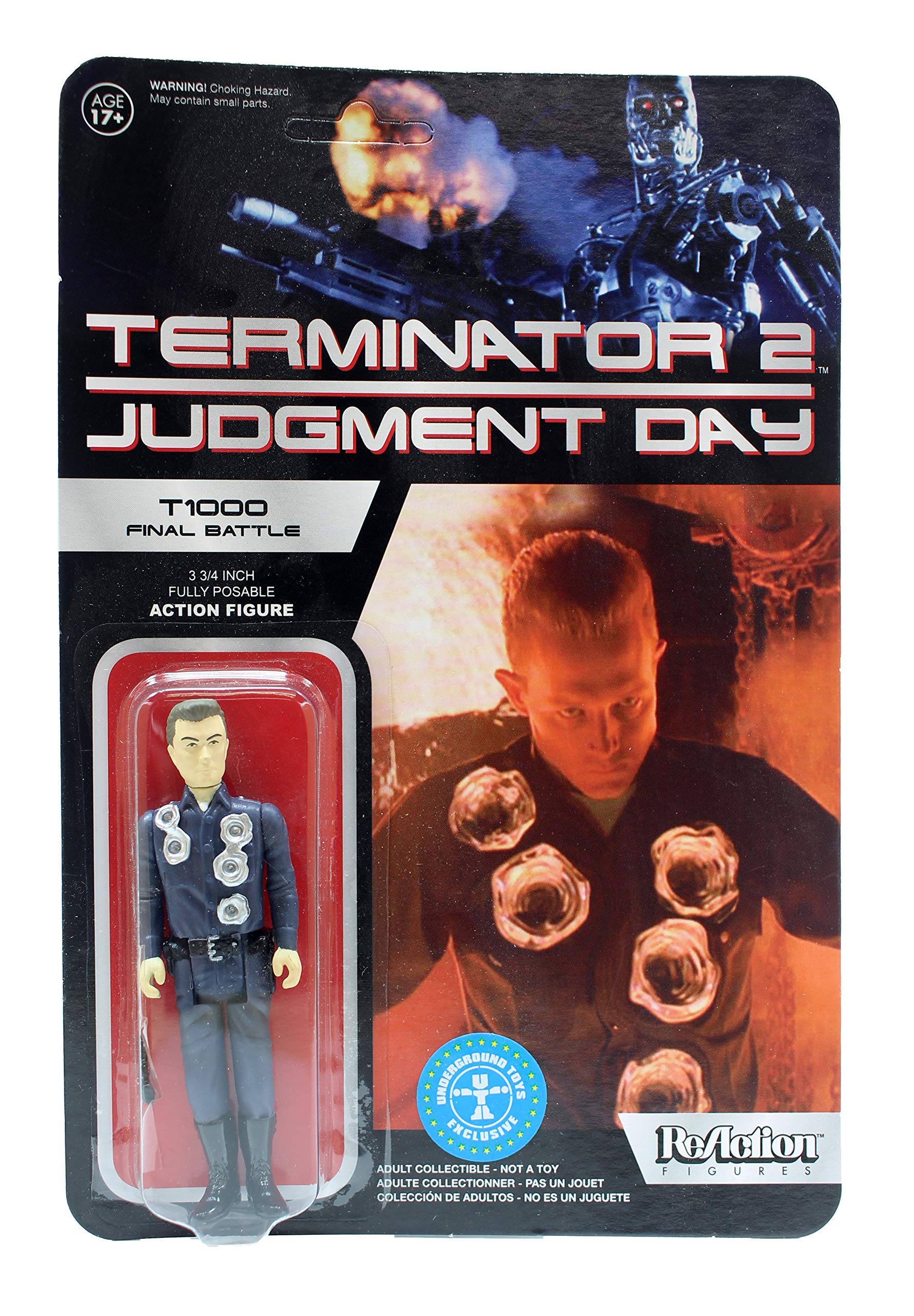 Funko Action Figures - Terminator 2 The Terminator Judgment Day ReAction T-1000 Final Battle Exclusive 3 3/4