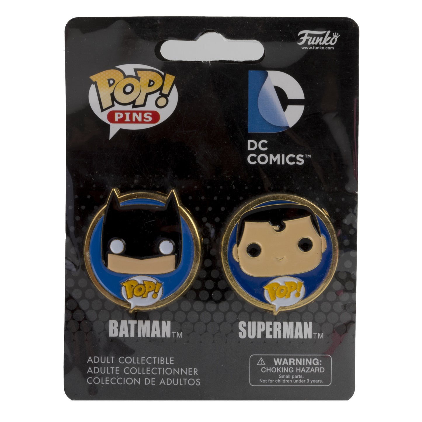 Funko POP! Pins DC Batman and Superman 2-Pack