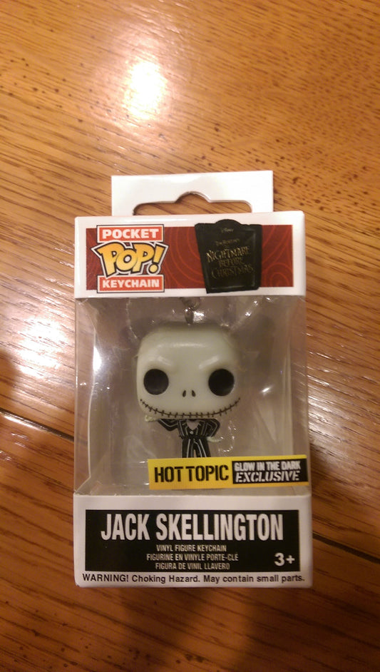 Funko Pocket POP! Keychain Pocket Disney The Nightmare Before Christmas Jack Skellington [Glows in the Dark] Exclusive