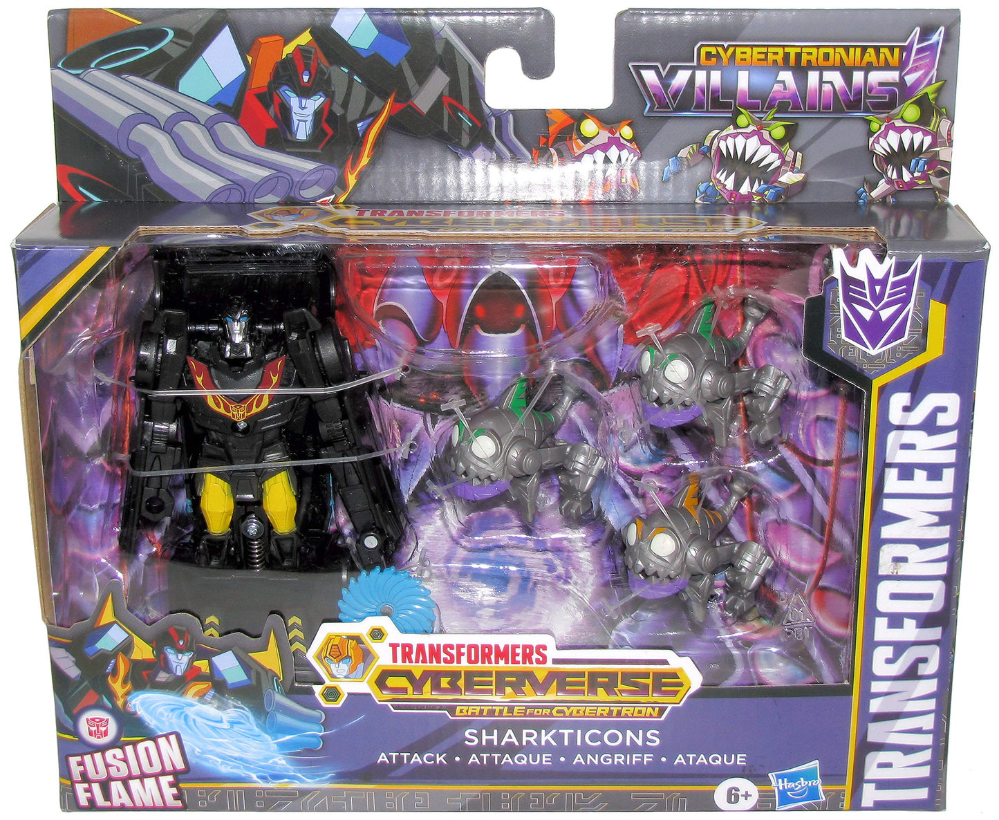 Transformers Cyberverse Battle for Cybertron Sharkticons Attack with Stealth Force Hot Rod