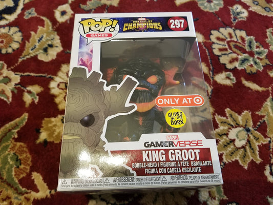 Funko POP! Games Marvel Contest Of Champions King Groot #287 [Glows in the Dark] Target Exclusive