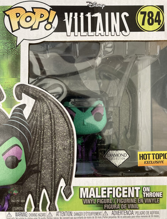 Funko POP! Disney Villains Maleficent On Throne #784 [Diamond Glitter] Exclusive