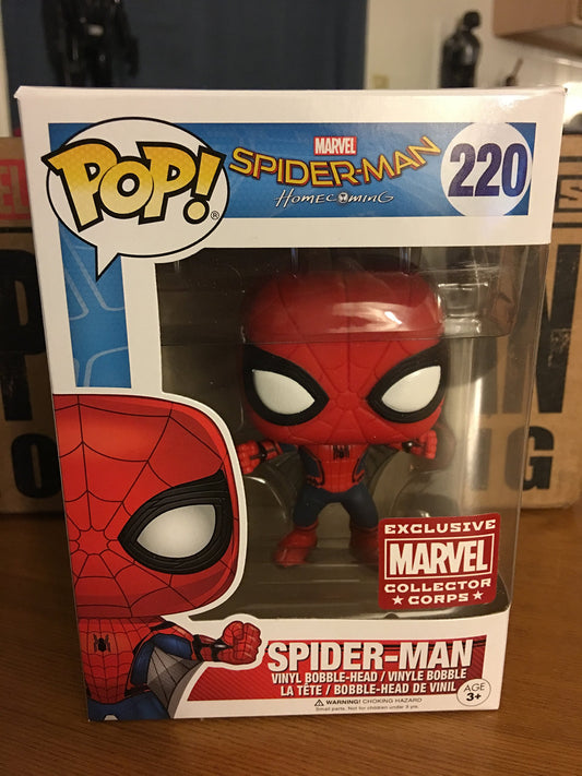 Funko POP! Marvel Spider-Man Homecoming Spider-Man Wingsuit #220 Collector Corps Exclusive