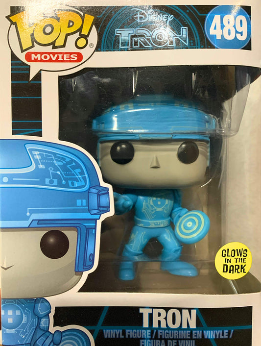 Funko POP! Movies Disney Tron CHASE Tron #489 [Glows in the Dark, Metallic]