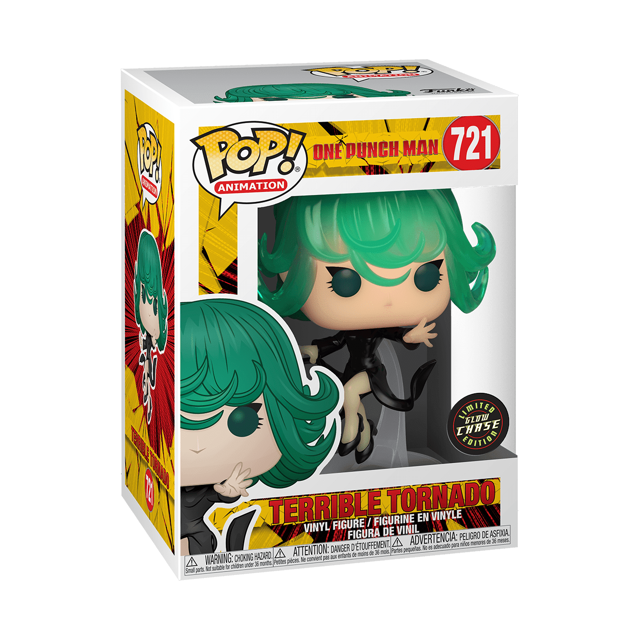 Funko POP! Animation One Punch Man CHASE Terrible Tornado [Glows in the Dark] #721