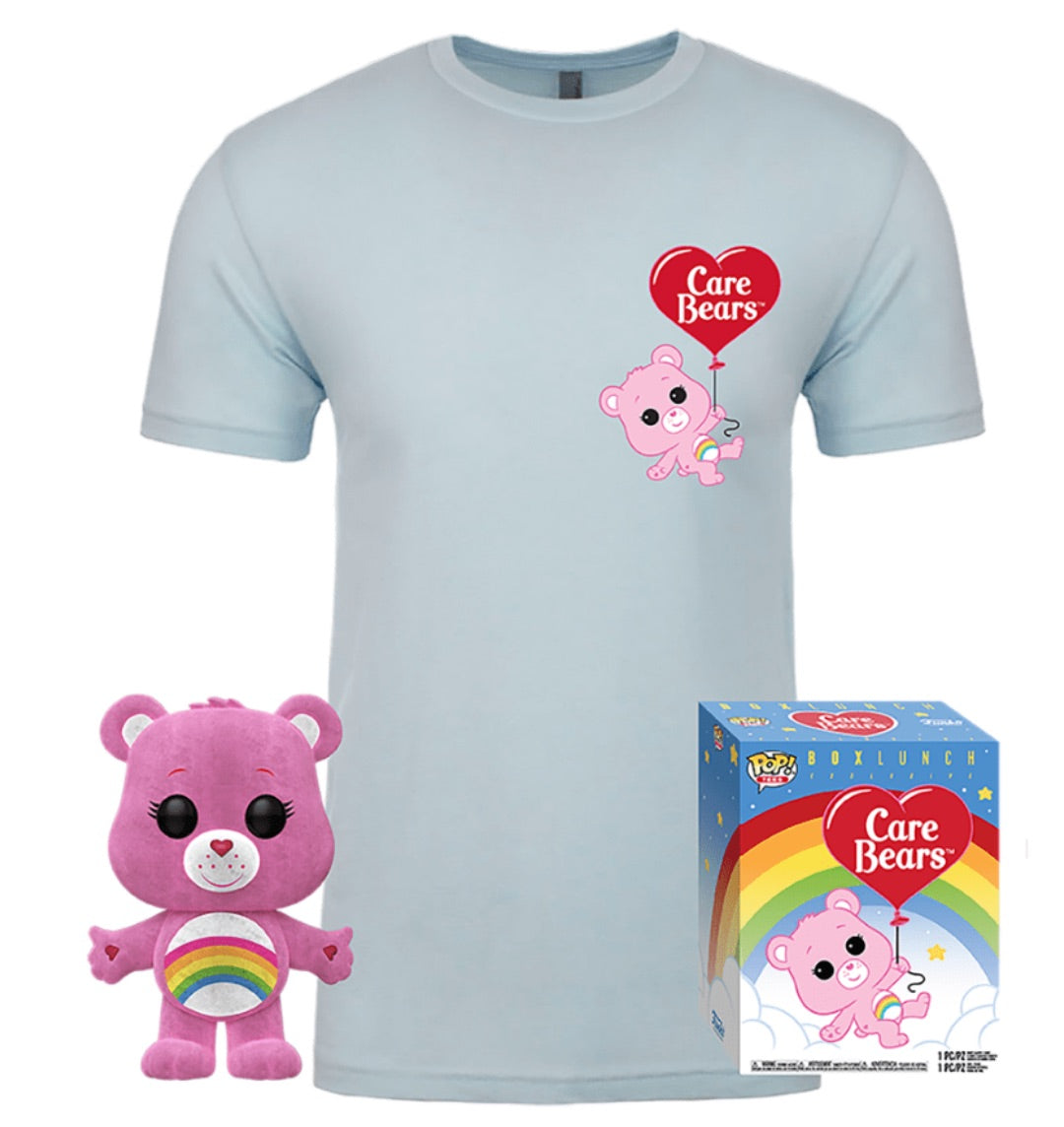 Funko POP! Tees Care Bears Cheer Bear #351 [Flocked] and Size Xtra Large (XL) T-Shirt Collectors Box Exclusive