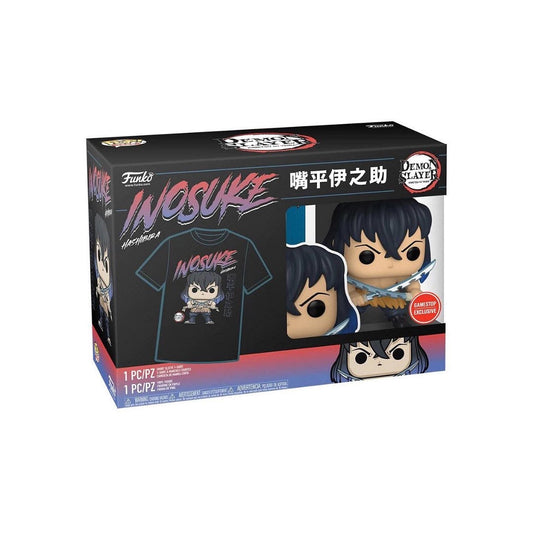 Funko POP! and Tee Demon Slayer Inosuke Hashibira with Size Small T-Shirt Collectors Box Exclusive