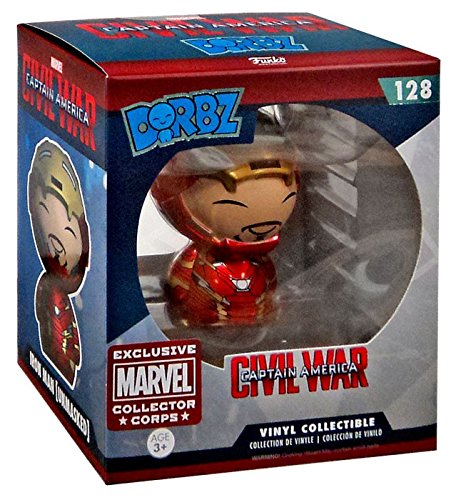 Funko Dorbz Captain America Civil War Iron Man #128 [Unmasked] Collector Corps Exclusive