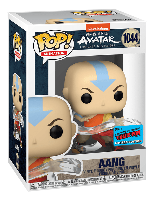 Funko POP! Animation Avatar the Last Airbender Aang #1044 NYCC Limited Edition Convention Sticker Exclusive