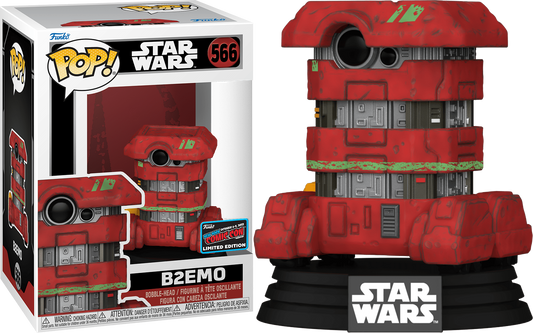 Funko POP! Star Wars B2EMO #566 Limited Edition 2022 NYCC Exclusive Sticker