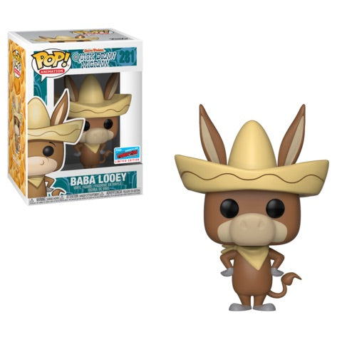 Funko POP! Animation Hanna-Barbera Quick Draw McGraw Baba Looey #281 NYCC Limited Edition Convention Sticker Exclusive