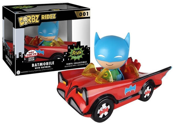 Funko POP! Rides DC Heroes Batmobile (Red Batmobile with Blue Batman) 01 Toy Tokyo Exclusive