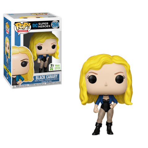 Funko POP! DC Super Heroes Black Canary #266 ECCC (Convention Sticker Exclusive) Limited Edition
