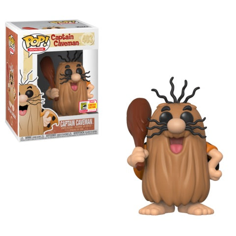 Funko POP! Animation Captain Caveman - 2018 SDCC Limited Edition Convention Sticker Exclusive