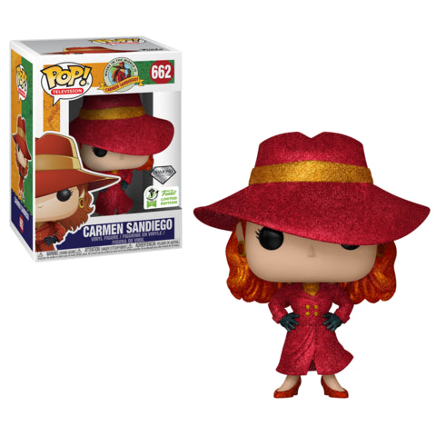 Funko POP! Television Carmen Sandiego #662 Diamond Collection ECCC (Convention Sticker Exclusive) Limited Edition
