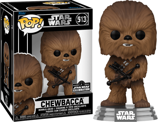 Funko POP! Star Wars Chewbacca #513 Star Wars Celebration 2022 Sticker Exclusive