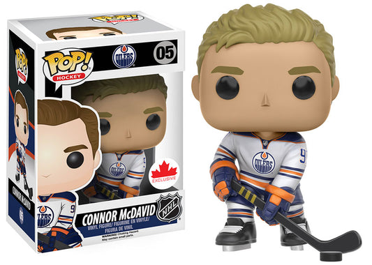 Funko NHL Connor McDavid White Away Jersey Exclusive Pop Figure
