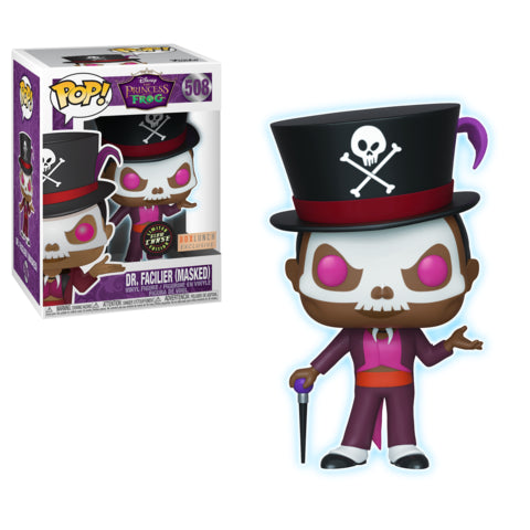 Funko POP! Princess and the Frog CHASE Dr. Facilier (Masked) #508 [Glows in the Dark] Exclusive
