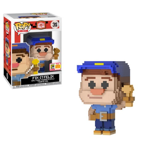 Funko POP! 8-Bit Wreck-It Ralph Fix-It Felix #31SDCC 2018 Limited Edition Convention Sticker Exclusive