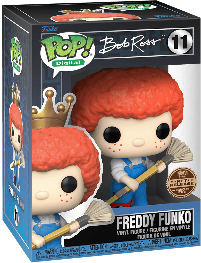 Funko POP! Digital Bob Ross Freddy Funko #11 LE 3600 NFT Exclusive