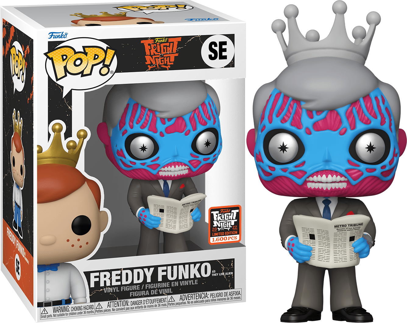 Funko POP! Fundays Fright Night Freddy Funko as They Live Alien LE 1600 Exclusive