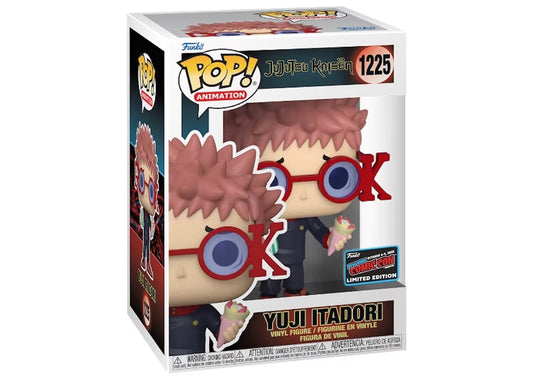 Funko POP! Animation Jujutsu Kaisen Yuji Itadori #1225 Limited Edition 2022 NYCC Exclusive Sticker