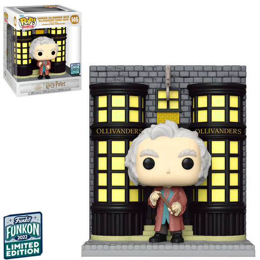 Funko POP! Deluxe Harry Potter Garrick Ollivander with Ollivanders Wand Shop #146 Exclusive