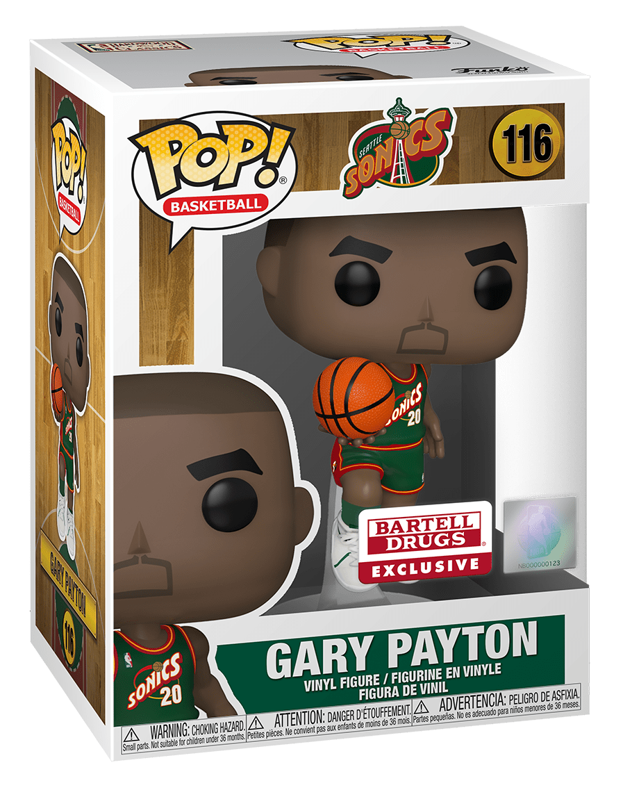 Funko POP! Basketball Seattle Sonics Gary Payton #116 Bartell Exclusive