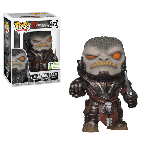 Funko POP! Games Gears of War General Raam #473 ECCC (Convention Sticker Exclusive) Limited Edition