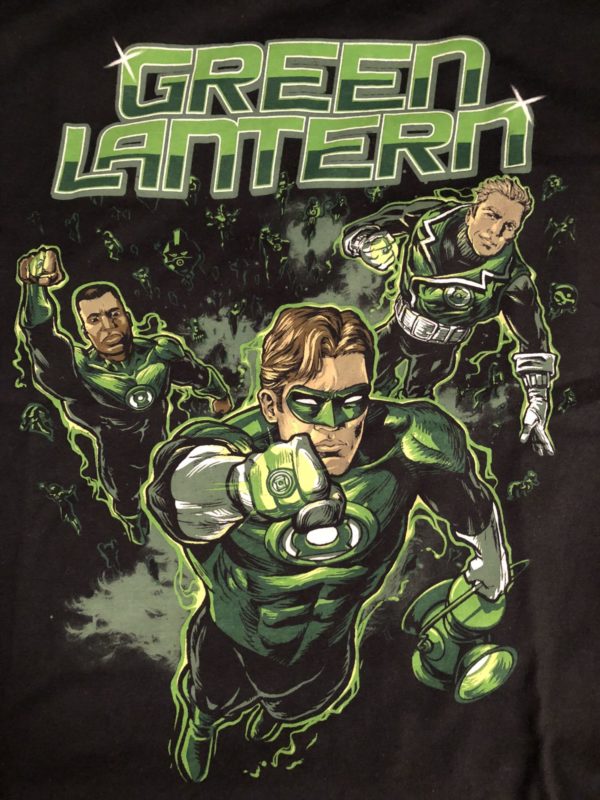 Funko POP! Tees DC Green Lantern Group Shot (Black) Size Medium T-Shirt Legion of Collectors Exclusive