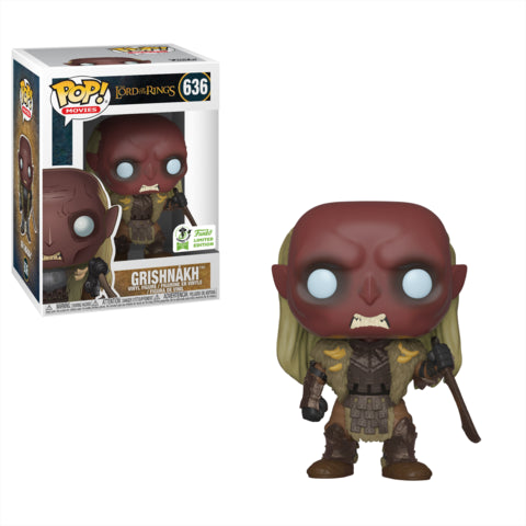 Funko POP! Lord of the Rings Grishnakh #636 ECCC Limited Edition Convention Sticker Exclusive