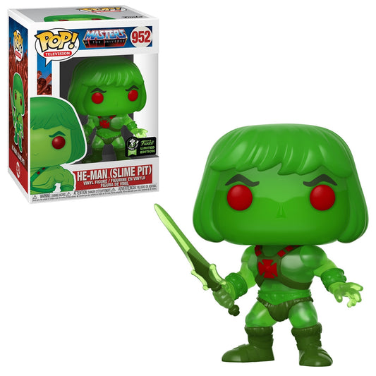Funko POP! Masters of the Universe He-Man (Slime Pit) #952 ECCC Limited Edition Convention Sticker Exclusive