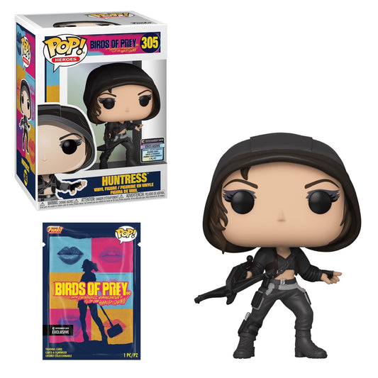 Funko POP! Heroes Birds of Prey Huntress #305 Exclusive with Trading Card