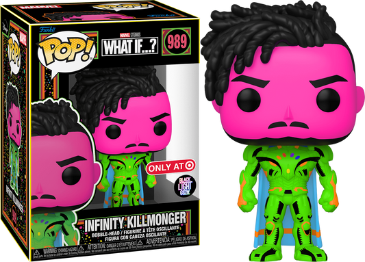Funko POP! Marvel Studios Black Panther Infinity Killmonger #989 [Blacklight] Exclusive