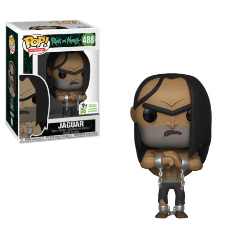 Funko POP! Rick and Morty Jaguar (Shirtless) #488 ECCC 2019 Limited Edition Sticker Exclusive