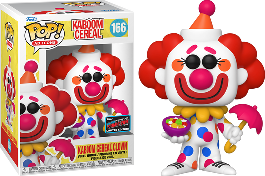 Funko POP! AD Icons KAboom Cereal Clown #166 Limited Edition 2022 NYCC Exclusive Sticker