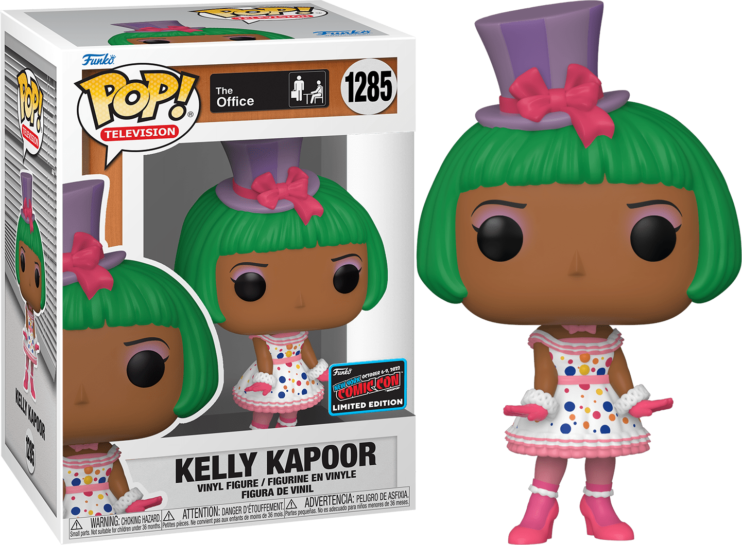 Funko POP! Television The Office Kelly Kapoor #1285 (2022 NYCC Exclusive Sticker)