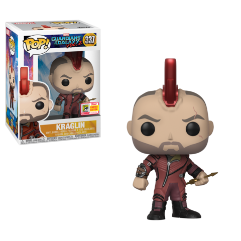 Funko POP! Marvel Guardians of the Galaxy Vol.2 Kraglin #337 SDCC Limited Edition Convention Stickered Exclusive