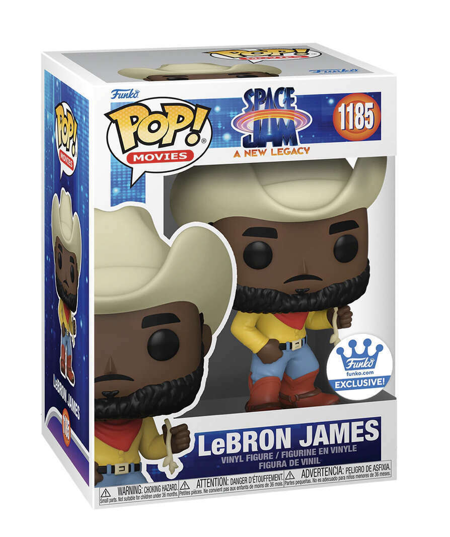 Funko POP! Movies Space Jam A New Legacy LeBron James as Cowboy #1185 Funko Shop Exclusive