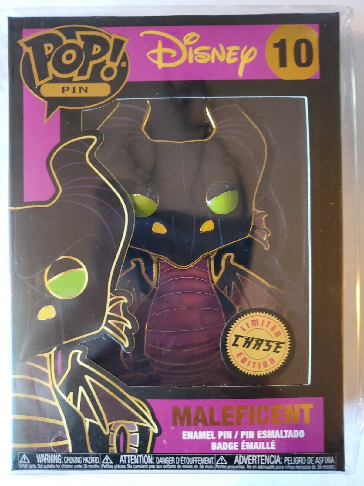 Funko POP! Pin Disney CHASE Maleficent (Dragon) #10