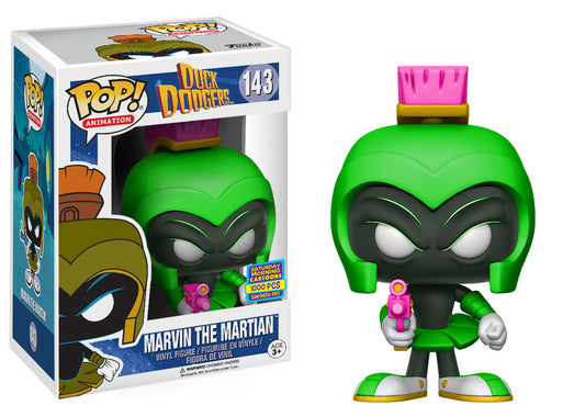 Funko POP! Animation Duck Dodgers Marvin The Martian #143 [Neon Green] LE 1000 Exclusive