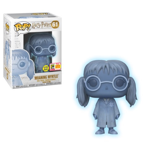 Funko POP! Harry Potter Moaning Myrtle #61 GITD SDCC Limited Edition Convention Sticker Exclusive