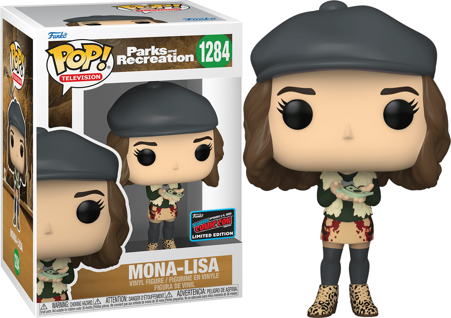 Funko POP! Television Parks and Recreation Mona-Lisa #1284 Limited Edition 2022 NYCC Exclusive Sticker