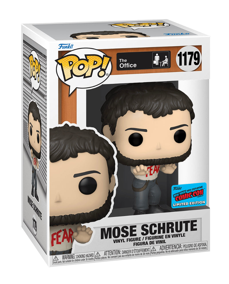 Funko POP! The Office Mose Schrute #1179 NYCC Limited Edition Sticker Exclusive