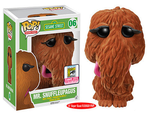 Funko POP! Sesame Street Mr. Snuffleupagus #06 [Flocked] LE 1008 NYCC Sticker Exclusive