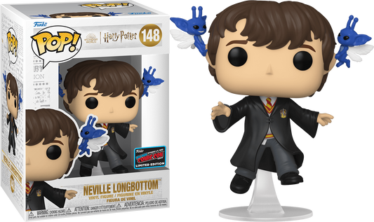 Funko POP! Movies Harry Potter Neville Longbottom (with Pixies) #148 Limited Edition 2022 NYCC Exclusive Sticker