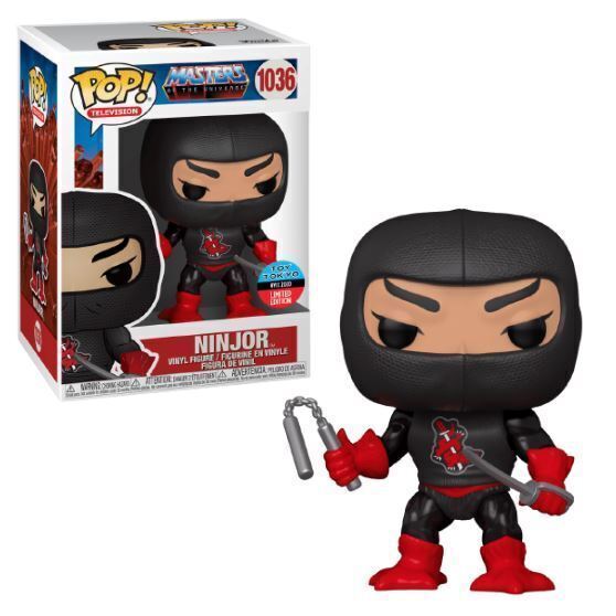 Funko POP! Masters of the Universe Ninjor #1036 NYCC 2020 Limited Edition Toy Tokyo Con Exclusive Sticker
