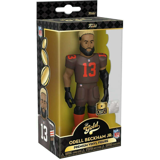Funko GOLD NFL Odell Beckham Jr. CHASE [Brown Jersey/Red Socks] 5"