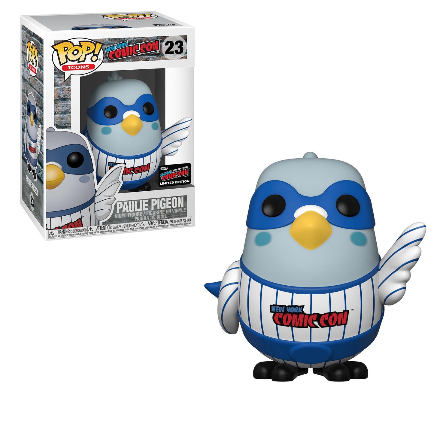 Funko POP! Icons NYCC Paulie Pidgeon #23 [White Pinstripes] Exclusive